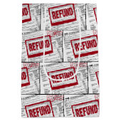 Restitutiestempel op het 1040 IRS-formulier Medium Cadeauzakje (Achterkant)