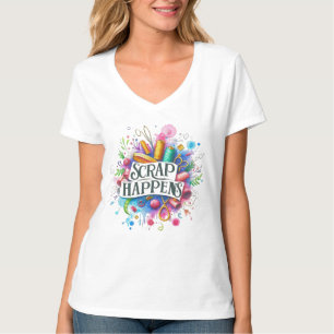 Restjes Happen Naaien Quilten Patchwork Stof T-shirt