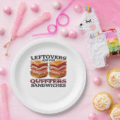 Restjes zijn voor broodjes essentieel papieren bordje (Feest)