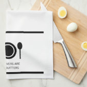 restjes zijn voor Quitters keukenhanddoek (Quarter Fold)