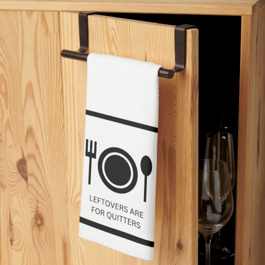 restjes zijn voor Quitters keukenhanddoek (Derde Gevouwen)