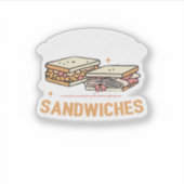 Restjes zijn voor stoppers broodjes essentieel sticker (Voorkant)