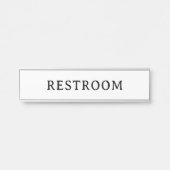 RESTKAMER | Modern professioneel deur naamplaat (Voorkant)