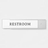 RESTKAMER | Modern professioneel deur naamplaat (Voorkant)