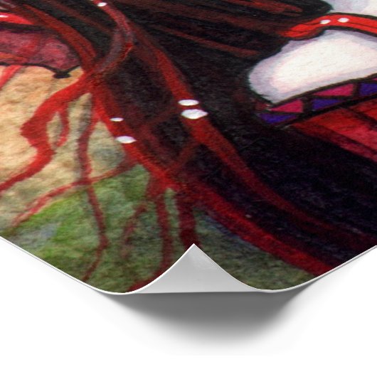 Restless Dusk Vampire Poster van Molly Harrison (Hoek)