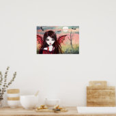 Restless Dusk Vampire Poster van Molly Harrison (Keuken)