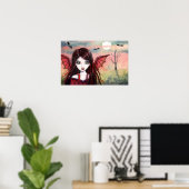 Restless Dusk Vampire Poster van Molly Harrison (Thuiskantoor)