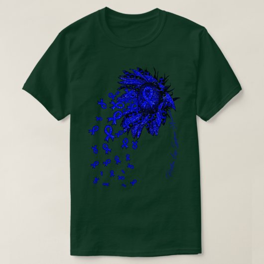 Restless Legs Syndrome Awareness Zonnebloemlint T-shirt (Design voorkant)