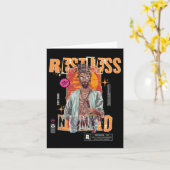 Restless Nomad – Urban Samurai Sticker Kaart (Gele Bloem)