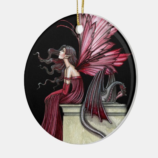 Restless Ruby Fairy en Dragon Ornament (Links)
