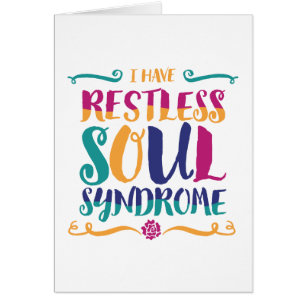 Restless Soul Syndrome Typografie Hippie
