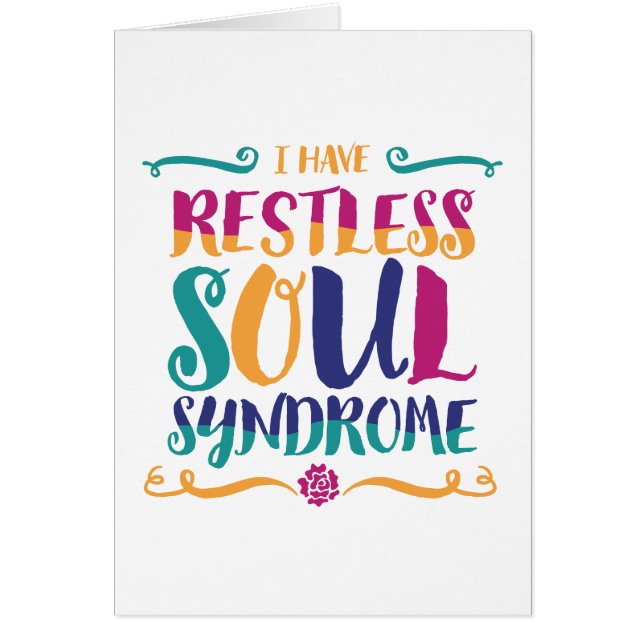Restless Soul Syndrome Typografie Hippie (Voorkant)