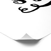 Restless Soul Syndrome Typografie Hippie Poster (Hoek)