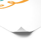 Restless Soul Syndrome Typografie Hippie Poster (Hoek)