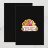 Resto Is Voor Afhakers Thanksgiving Fun Klassieker Feestdagenkaart (Voorkant / Achterkant)