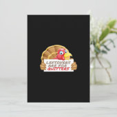 Resto Is Voor Afhakers Thanksgiving Fun Klassieker Feestdagenkaart (Staand voorkant)