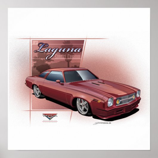 Resto Mod 1973 Laguna Poster (Voorkant)