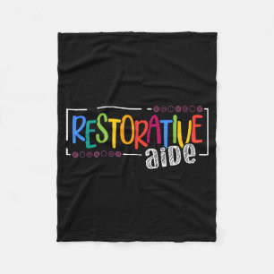 Restorative Aide Designs Unisex-Volwassenen Zwart  Fleece Deken
