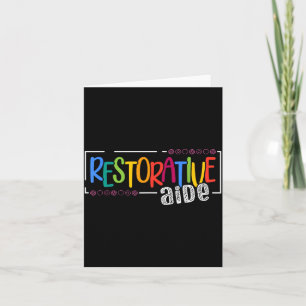 Restorative Aide Designs Unisex-Volwassenen Zwart  Kaart