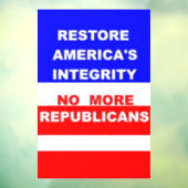 Restore raamsticker (Vel 3)