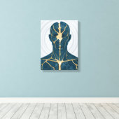 Restored I A – Healing and Balance Art Canvas Afdruk (Insitu (Houten vloer))