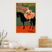 restored The Circus Girl vintage Poster (Keuken)