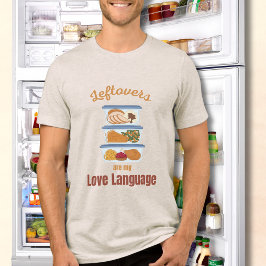 Resto's Zijn Mijn Liefdestaal Grappige Thanksgivin Tri-Blend Shirt