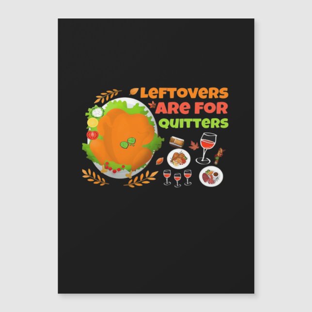 Resto's Zijn Voor Afhakers Grappig Voedsel Thanksg (Voorkant)