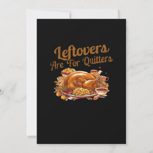 Resto's Zijn Voor Afhakers Grappige Thanksgiving D Feestdagenkaart