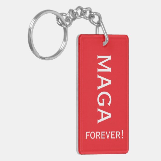 Restricted Republic MAGA Forever sleutelhanger (Voorkant Links)