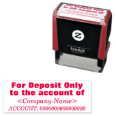 Restrictieve aantekening + aangepaste naam  zelfinktende stempel (In situ)