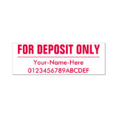 Restrictieve aantekening w/ aangepaste naam zelfinktende stempel (Design)