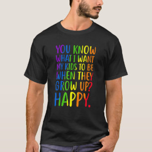 Restro Lgbt Awareness Parents Mam Dad Gay Pride T-shirt