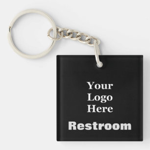 Restroom Black Uw Logo hier Sleutelhanger