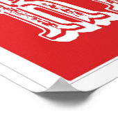 Restroom Pointing Finger Carnival Circus Sign RT Poster (Hoek)