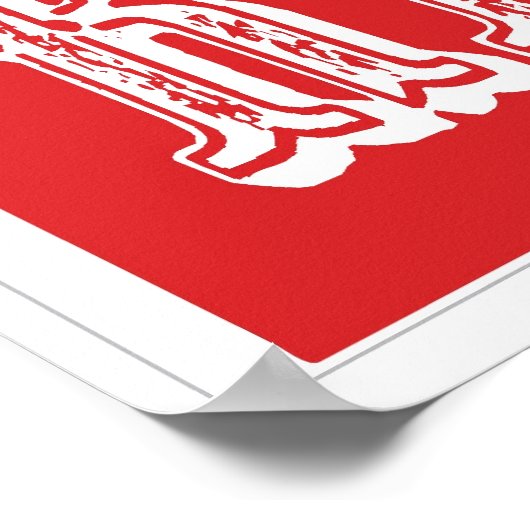 Restroom Pointing Finger Carnival Circus Sign RT Poster (Hoek)