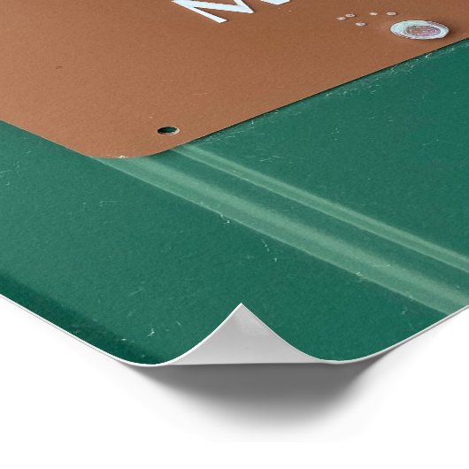 Restroom Sign Cowboy Poster (Hoek)