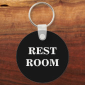 Restroom sleutelhanger voor WC toilettoilet (Voorkant)