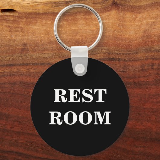 Restroom sleutelhanger voor WC toilettoilet (Voorkant)