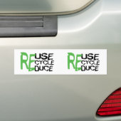 Resultaat Recyclen Verlaag Bumpersticker (Op auto)