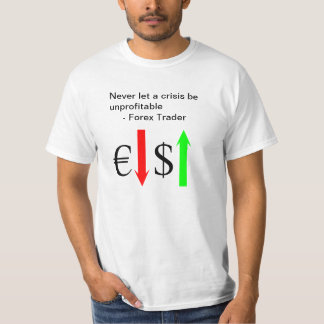 Resultaat van de crisis van de voormalige handelar t-shirt