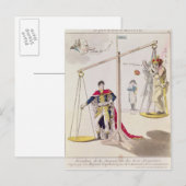 Resultaat van de dag van de drie keizers briefkaart (Voorkant / Achterkant)