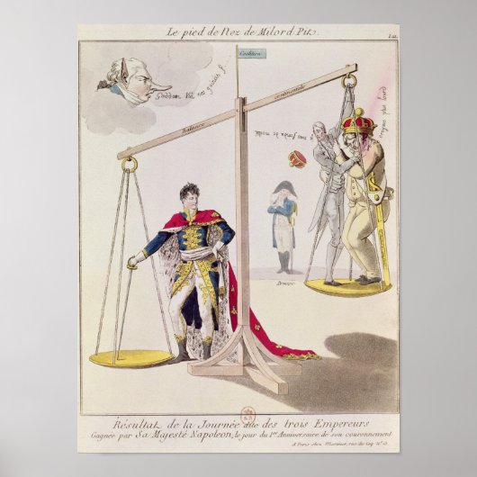 Resultaat van de dag van de drie keizers poster (Voorkant)