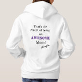 Resultaat van een Geweldige mama met handtekening Hoodie (Achterkant)
