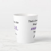 Resultaat van een Geweldige mama met handtekening Latte Mok (Voorkant)