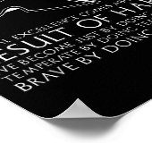 Resultaat van gewoonte - Oudgriekse filosofie - ku Poster (Hoek)