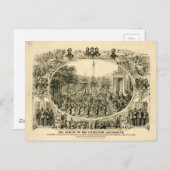 Resultaat van het vijftiende amendement (1870) briefkaart (Voorkant / Achterkant)