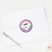 Resultaten als een baas medewerker herkenning stic ronde sticker (Envelop)
