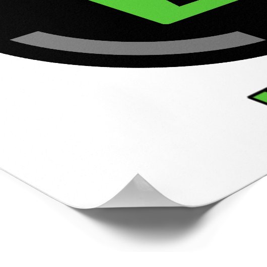 Resultaten niet vergrendeld poster (Hoek)