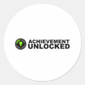 Resultaten niet vergrendeld ronde sticker (Voorkant)